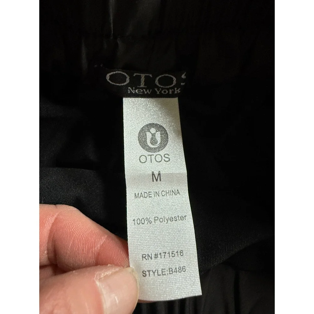 Otos New York Womens‎ Active Shorts Black B486 Smocked Waist Running Gym M NEW